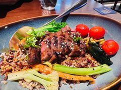 炙烤照烧板腱牛排杂粮饭-bluefrog蓝蛙(悠唐购物中心店)