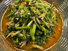 酸笋炒空心菜-浩海火燒雲傣家菜(静安芮欧店)
