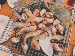 烤螃蟹-芭提雅Amporn Seafood自助餐厅