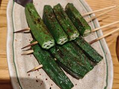 盐烤秋葵串-爱米粒家