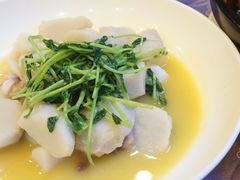 鸡汁豆苗芋艿-锦堂中餐厅