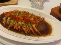 蒜蓉粉丝蒸红虾-醉辉皇上海之巅(上海中心大厦店)