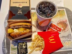 三重芝士安格斯厚牛堡套-麦当劳(鼓楼店)