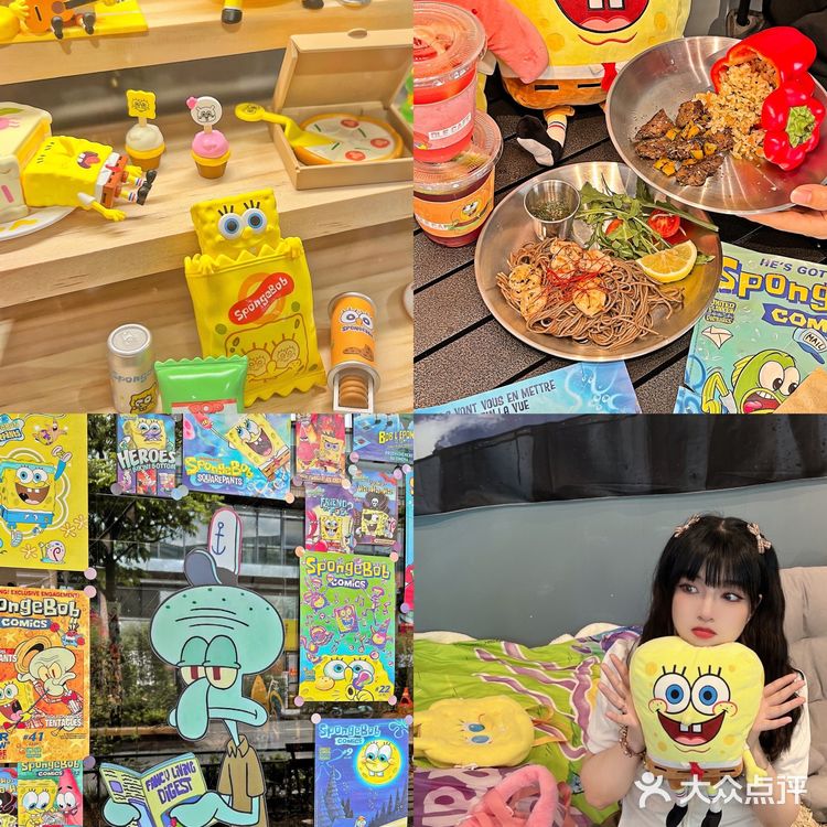 广州📍海绵宝宝主题咖啡店🧽也太可爱了叭‼