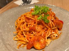 煎大虾番茄腰果意式细面-Wagas沃歌斯(武汉恒隆广场店)