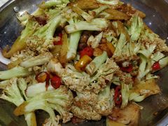 干锅有机花菜-雅和生态渔庄·宜城锅巴饭(龙灵山公园店)