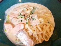 三文鱼芦笋奶油手工意面-BONAZZA 意大利餐厅