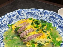 虾爬肉煮菜心-品味居·首店·大连鲜活海鲜大连菜(东港店)