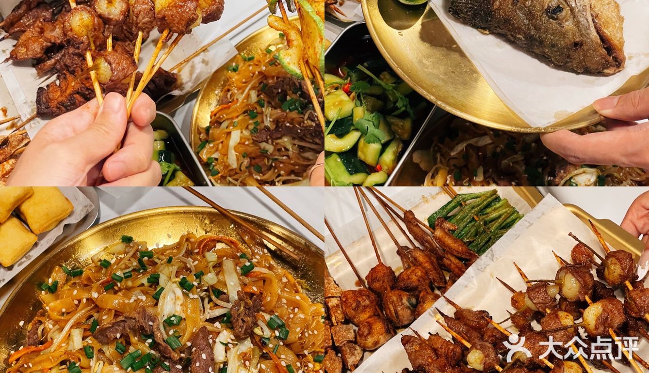 这里竟然有这么多年轻人撸串⁉️百色风味烧烤