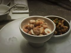 辣酒汁花螺配夏威夷果-木守西溪溪隐餐厅