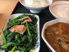烟肉炒菠菜-楽飯屋(软件园店)
