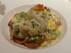 黑毛节瓜滚黑毛猪肉汤/大虾蛋炒河-嘉麟楼