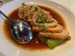 金蒜胜瓜蒸海虾-皇朝会.经典传统粤菜(外滩店)