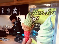 抹茶冰淇淋-豆政(金閣寺境内売店)
