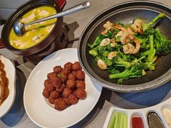 石烹虾西兰花-北平食府·北京烤鸭(北京西站六里桥店)
