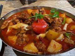 大盘鸡自带皮带面-贯贯吉·清真餐厅(浙江中路店)