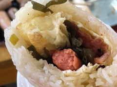 鸡蛋火腿味-糯米包油条(武汉大学店)