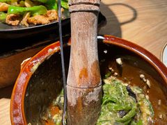 皮蛋青椒擂茄子-费大厨辣椒炒肉(皇庭广场店)