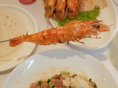 烤青岛本地大虾-开海·红岛海鲜虾水饺(石老人店)