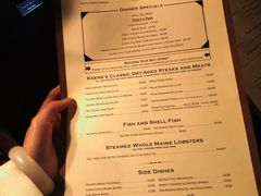 菜单-Keens Steakhouse