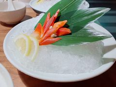 甜虾刺身-揽季锅物会.福建黄鱼.海鲜姿造(五四路店)