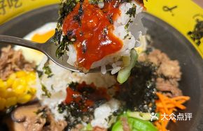 Beef Rice Bowl with Multiple Ingredients