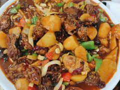 -炕锅羊肉土火锅面片大王