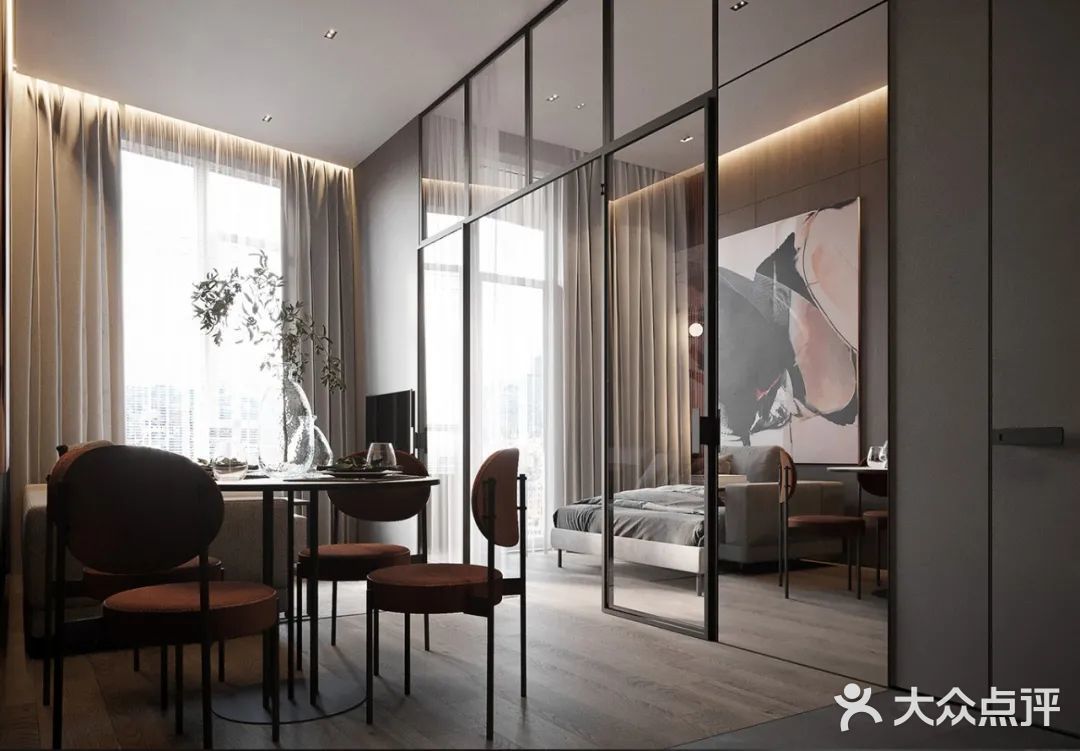 44㎡暗色系小宅，一个人住也要很舒适~
