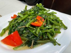 虾酱炒空心菜-肥仔文澳门猪骨煲(南京西路店)