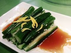 松茸炒秋葵-天厨妙香素食餐厅(清华店)