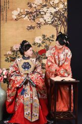 -后宫·古装汉服京剧儿童亲子全家福摄影