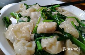 Bok Choy Stir-fried with Fish Dumplings