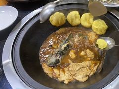 铁锅炖-北京龙庆四季香农家饭庄·灶台鱼·碳烤虹鳟鱼(龙庆峡店)