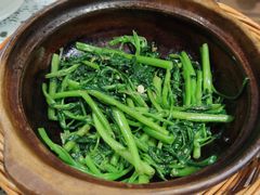 啫啫虾酱空心菜-熠盛粤味(永康路店)