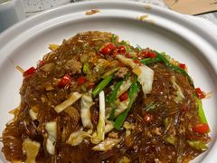 砂锅水晶粉-悦海·家宴·冰花皮皮虾大锅贴(宝龙店)