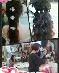 化妆师剑英做的韩式编发-上海彩妆秀摄影设计有限公司