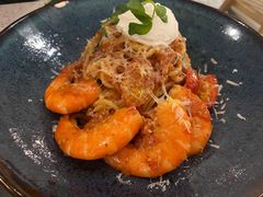 鲜茄茸大虾配马斯卡朋意大利面-BE BRIGHT KITCHEN(正佳广场店)
