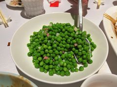 清炒火腿小甜豆-玫瑰厅上海菜(兴国路店)