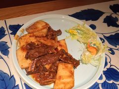 牛仔骨炒年糕-绿茶餐厅(布吉万象汇店)