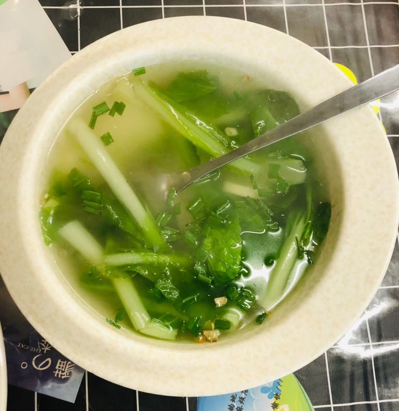 小菜土腐湯,去去油膩