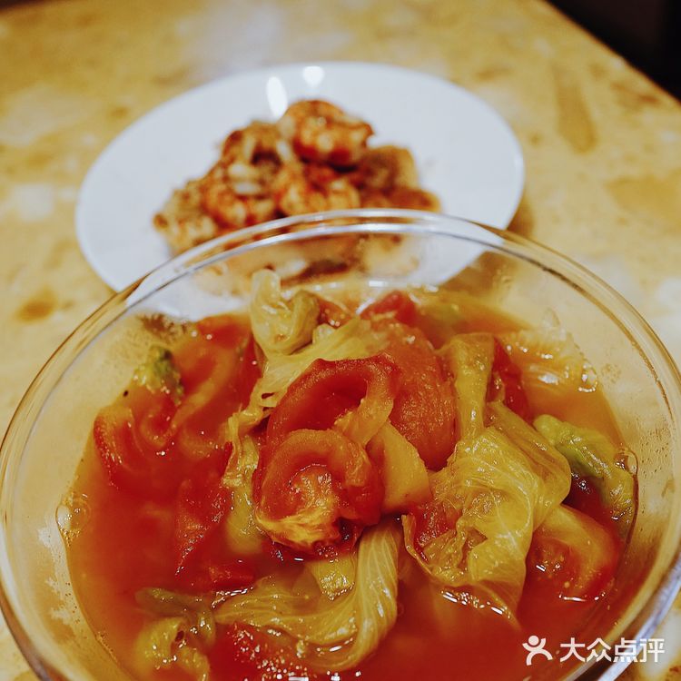 周末简单晚餐👉🏻煎带子虾仁