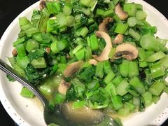 菜心炒口蘑-老头儿油爆虾·知味杭州(爱琴海购物中心)
