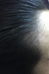 刚做完发际线很真哦！-平萍纹绣韩式半永久定妆