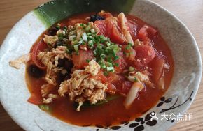 Tomato Egg Mushroom Noodles