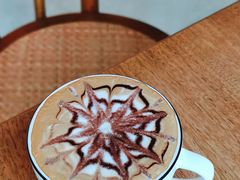 原味巧克力雕花摩卡-中国油画院咖啡馆