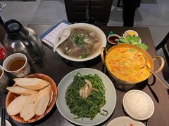 马来盏炒通菜-大头虾越式风味餐厅(光明广场店)