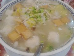 小白菜豆腐丸子汤-闯关东东北农家菜(崂山石老人店)