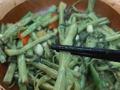 虾酱啫通菜-天宝食坊·啫啫煲大排档(西华路店)