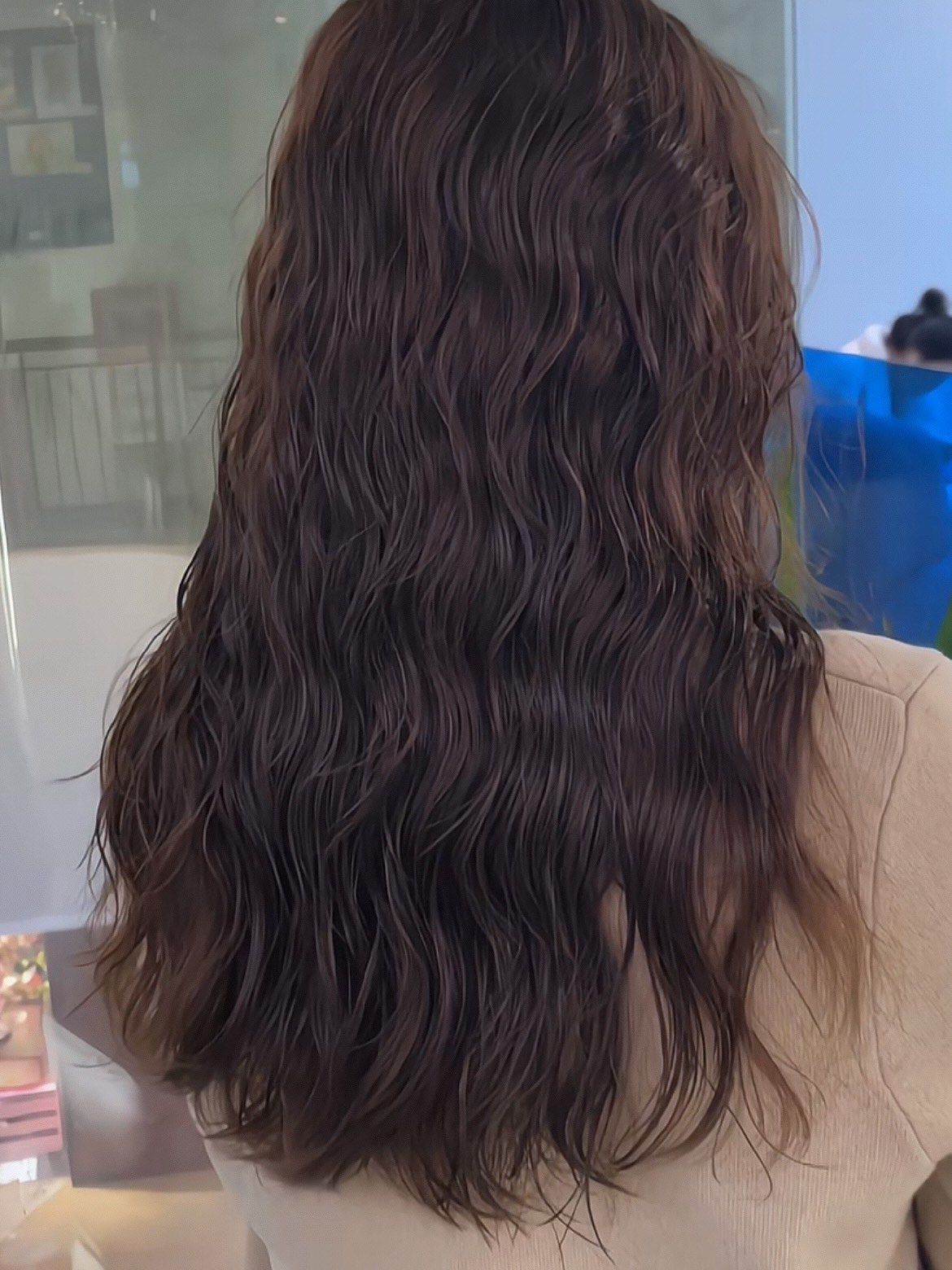 水波纹烫发 韩式卷发