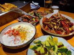 爆炒小龙虾-城边边烧烤-魏晋烤肉旗舰店